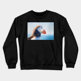 Puffin in close up Crewneck Sweatshirt